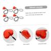 Abaodam 2sets Heart Shape Stroller Clips for Secure Blanket Holding Durable Safe Design for Seats and Walkers Bright Colors to Stimulate Visual Development view 2