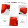 Abaodam 2sets Heart Shape Stroller Clips for Secure Blanket Holding Durable Safe Design for Seats and Walkers Bright Colors to Stimulate Visual Development view 4