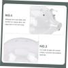 Abaodam Pig-Shaped Glass Storage Box for Boys and Girls Stylish Money Saving Piggy Bank for Desktop Decoration for Birthdays and Special Occasions view 2