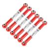 Hemoton 6pcs Aluminum Rc Car Steering Rods Turnbuckle Rod Linkages for Scale Trucks Buggy Machined Easy Install view 1