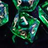 Mini Planet Sharp Edge Pathfinder Resin MTG Liquid Core Polyhedral DND RPG 7Pcs Handmade Dungeons and Dragons Dice Set view 4