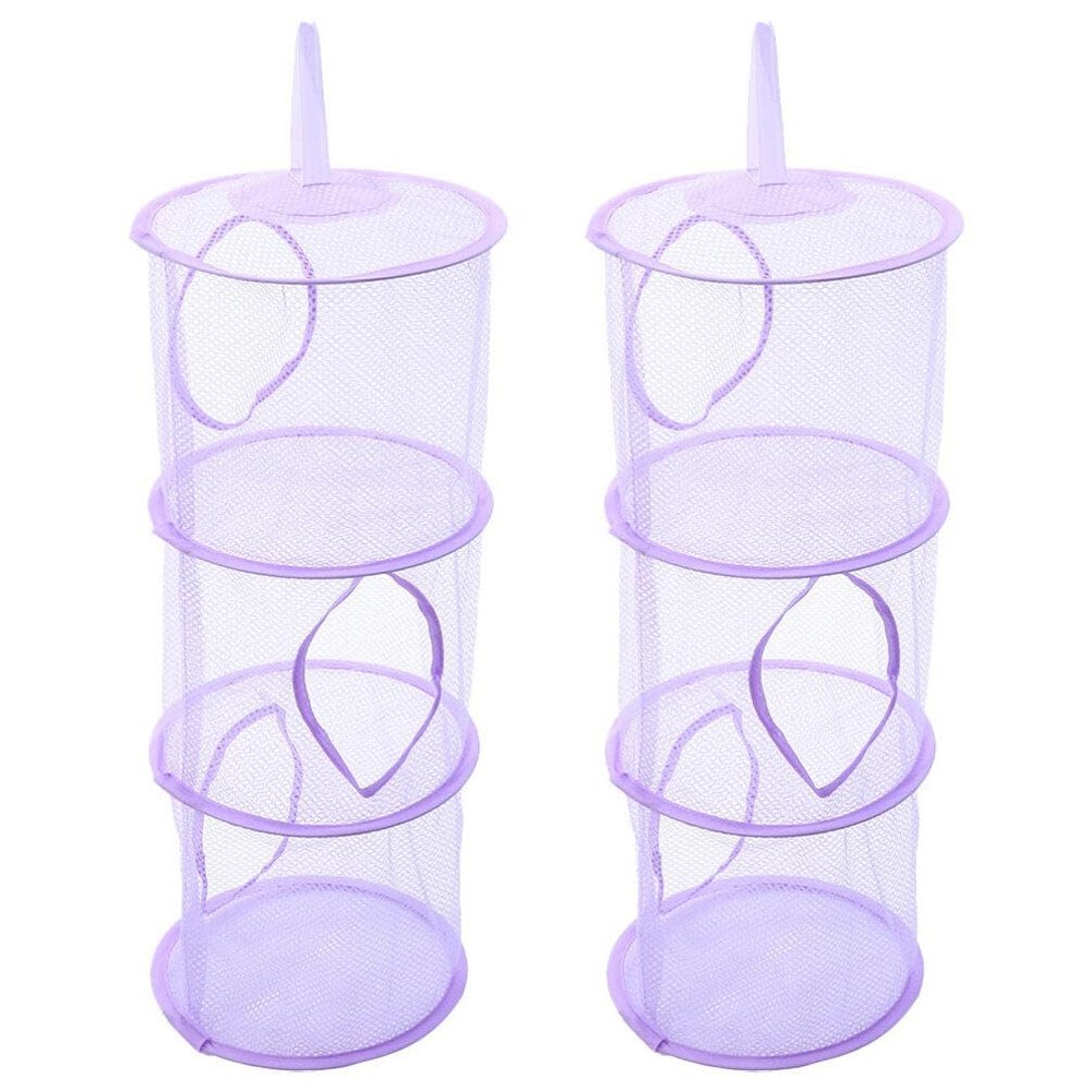 ibasenice 2pcs Stuffed Animal Storage Hammocks Foldable Toy Net Organizer for Room Breathable Mesh Design Space-saving for Stuffed Toys and Accessories