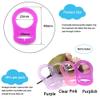 4Pcs Pacifier Adapter Rings Silicone Rings for Pacifier Clip Button Soother Dummy Pacifiers Holder Newborn Gift Safe for Baby (Girl's Color) view 3