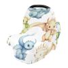Flradish Cute Dragons Stretchy Baby Car Seat Cover Soft Breathable Nursing Cover Breastfeeding Cover Multiuse Infant Carseat Stroller Cover for Girls and Boys view 1
