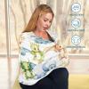 Flradish Cute Dragons Stretchy Baby Car Seat Cover Soft Breathable Nursing Cover Breastfeeding Cover Multiuse Infant Carseat Stroller Cover for Girls and Boys view 4