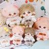 niannyyhouse White Hoodie Overalls 10cm~15cm 20cm Plush Doll Outfit Dolls Accessories Dress Up (White 10cm~15cm) view 4