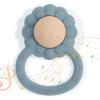 Dirbabi Rattle Teether, Lion Shape Montessori Baby Sensory Teething Toys, Food Grade Silicone BPA Free, Newborn Essentials Must Haves (Shifting Sand Ether) view 1