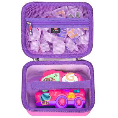 FBLFOBELI EVA Hard Carrying Case Compatible with LeapFrog Fridge Phonics Magnetic Letter Set (Pink)