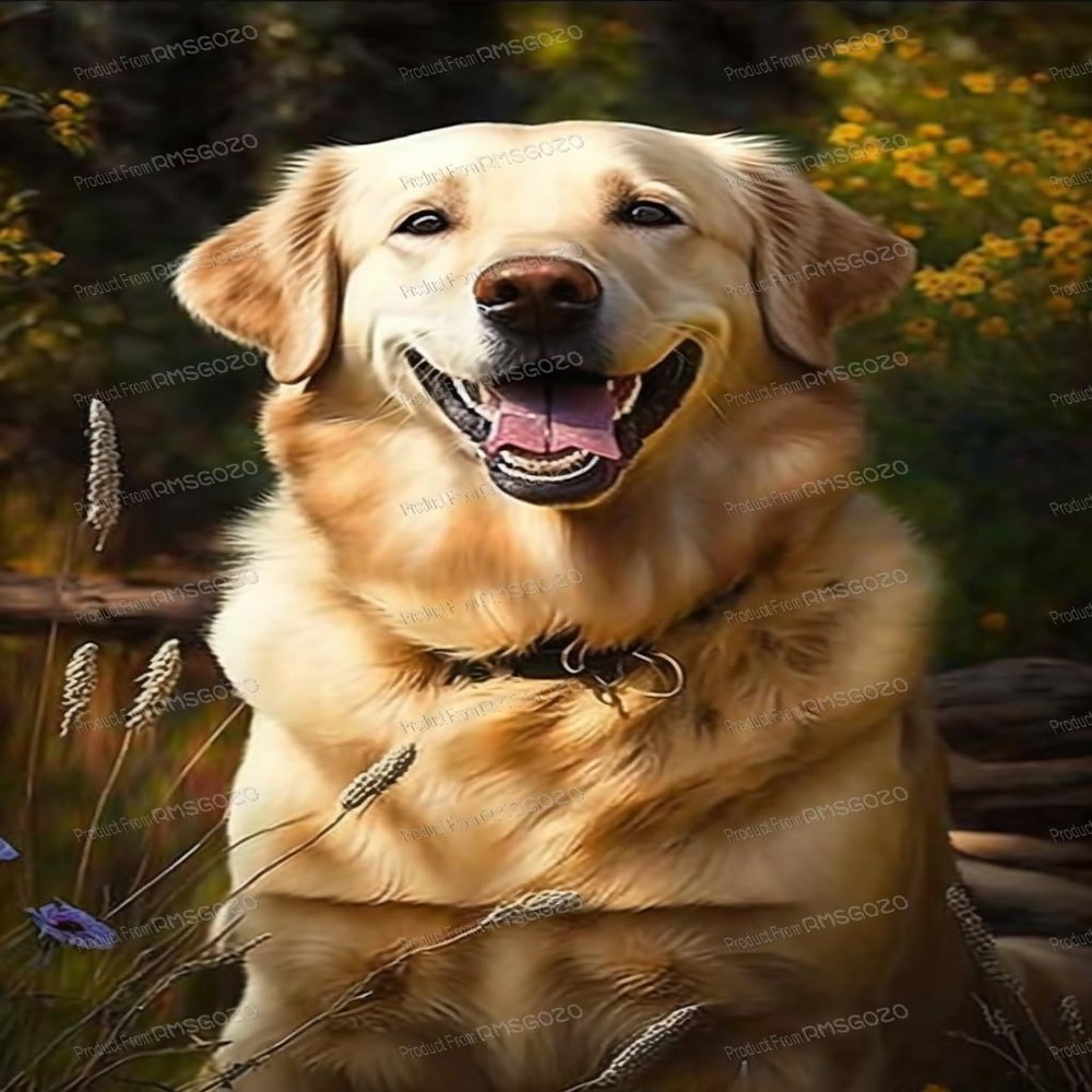 1000 Piece Puzzles for Adults - Cute Golden Retriever Wooden Jigsaw Puzzle for Beginners, Unwind from Daily Life, and Toys for Family Bonding Activities