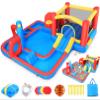 AKEYDIY Bounce House Water Slide,Obstacle Bounce Castle with Slide & Splash Pool,Inflatable Water Slide Backyard Water Park Water Bounce House with Blower Included for Kids 3-12 Birthday Party Gifts view 1