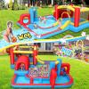 AKEYDIY Bounce House Water Slide,Obstacle Bounce Castle with Slide & Splash Pool,Inflatable Water Slide Backyard Water Park Water Bounce House with Blower Included for Kids 3-12 Birthday Party Gifts view 3
