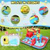 AKEYDIY Bounce House Water Slide,Obstacle Bounce Castle with Slide & Splash Pool,Inflatable Water Slide Backyard Water Park Water Bounce House with Blower Included for Kids 3-12 Birthday Party Gifts view 4