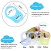 4Pcs Pacifier Adapter Rings Silicone Rings for Pacifier Clip Button Soother Dummy Pacifiers Holder Paci Clips Newborn Gift for Baby (Boy's Color) view 3
