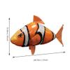 AUOK Remote Control Shark Toys Infrared RC Flying Clown Fish Balloon - Anti-Gravity Indoor Toy with Mid-Air Hovering for Fun Party Decorations & Gifts (Orange) view 3