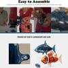 AUOK Remote Control Shark Toys Infrared RC Flying Clown Fish Balloon - Anti-Gravity Indoor Toy with Mid-Air Hovering for Fun Party Decorations & Gifts (Orange) view 4