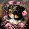 500 Piece Wooden Puzzles - Pink Rose Hound - Jigsaw Puzzles for Adults Kids, Each Piece Is Unique, Perfect Family Leisure Toys & Gifts - Puzzles Entertainment Collectibles view 1