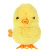 Hemoton Wind up Chicken Toy Set of 4 Plush Jumping Chicks 3.54X3.14X2.36 Inches Novelty Clockwork Toys for Kids Easter Basket Stuffer view 1