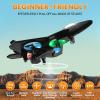 RC Plane 2.4GHz Remote Control Plane L0712 Quadcopter Hovering with Auto Hovering Fighter Aircraft RC Airplane RTF for Beginner, Kids and Adults,3D Flip Airplane Toy with Colored Lights USB Charging view 2