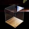Acrylic display boxes 3mm Acrylic Boxes for Display with 20mm Base, Stackable Sturdy Doll Building Blocks Model Display Collectibles Protection Box, Large Dustproof Bag Organizer(65x65x50cm/25.6x25.6x view 1