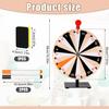 12 Inch Spinning Prize Wheel, 24 Slots Tabletop Prize Wheel Spinner with Stand Roulette Wheel with Dry Erase & Markers for Carnivals, Trade Shows, Holiday Activities, Spin Game view 2