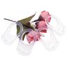 4Pcs Pacifier Adapter Rings Transparent Silicone Rings for Pacifier Clip Button Soother Pacifiers Dummy Holder Newborn Gift Safe for Baby (Transparent) view 1