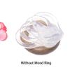 4Pcs Pacifier Adapter Rings Transparent Silicone Rings for Pacifier Clip Button Soother Pacifiers Dummy Holder Newborn Gift Safe for Baby (Transparent) view 2