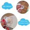 4Pcs Pacifier Adapter Rings Transparent Silicone Rings for Pacifier Clip Button Soother Pacifiers Dummy Holder Newborn Gift Safe for Baby (Transparent) view 4