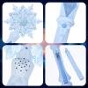 JOINPAYA Snowflake Wand: Princess Light Up Glow Wand for Christmas Halloween Party Supplies view 3