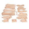 BROLEO Wooden Track Set, Educational Skill Development Wooden Track Expansion Pack Assembly Kit for Toddlers view 1