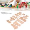 BROLEO Wooden Track Set, Educational Skill Development Wooden Track Expansion Pack Assembly Kit for Toddlers view 4