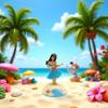 Juroicessry Solar Powered Dancing Figures Decoration - Solar Shaking Head Ornaments Hula Girl - Solar Powered Car Dashboard Interior Decoration Desktop Ornaments Shaking Head Figure Ornament view 2