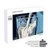 1000 PCS Jigsaw Puzzle for Adults Personalized Picture Puzzle Glass of Milk Customized Wooden Puzzle for Family, Birthday, Wedding, Game Nights Gifts Animal Puzzle view 4