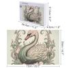 1000 PCS Jigsaw Puzzle for Adults Personalized Picture Puzzle Swan on Leaves Customized Wooden Puzzle for Family, Birthday, Wedding, Game Nights Gifts Animal Puzzle view 2