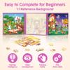 SYNARRY Princess Fairy Party Magnetic Puzzles for Toddlers 3-5 Girls, 36 Pieces Travel Puzzles for Kids Ages 4-6, Easter Basket Stuffers Valentines Day Gifts, Road Trip Car Airplane Activities Toy view 4