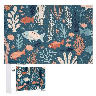 1000 PCS Jigsaw Puzzle for Adults Personalized Picture Puzzle Corals and Plants Customized Wooden Puzzle for Family, Birthday, Wedding, Game Nights Gifts Animal Puzzle