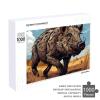 1000 PCS Jigsaw Puzzle for Adults Personalized Picture Puzzle Cartoon Wild Boar Customized Wooden Puzzle for Family, Birthday, Wedding, Game Nights Gifts Animal Puzzle view 4