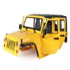 1/10 RC Car Hard Body Shell Kit, Jeep Body, Open Car Shell Kit 313mm Wheelbase for RC Crawler Axial SCX10 90046 90047 RGT EX86100(Yellow) view 1