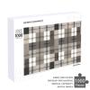 1000 PCS Jigsaw Puzzle for Adults Personalized Picture Puzzle Gray Plaid Pattern Customized Wooden Puzzle for Family, Birthday, Wedding, Game Nights Gifts Animal Puzzle view 4