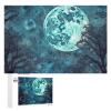1000 PCS Jigsaw Puzzle for Adults Personalized Picture Puzzle Blue Moon Customized Wooden Puzzle for Family, Birthday, Wedding, Game Nights Gifts Animal Puzzle view 1