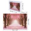 1000 PCS Jigsaw Puzzle for Adults Personalized Picture Puzzle Romantic Tunnel of Pink Flower Trees Customized Wooden Puzzle for Family, Birthday, Wedding, Game Nights Gifts Animal Puzzle view 2