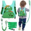 Dr.meter 3 in 1 Toddler Harness Leash + 8.2ft Anti Lost Wrist Link, Cute Dinosaur Kids Safety Harness Tether with Key Lock, Child Protective Leashes While Walking for Outdoor Activity Keep Kids Close view 1
