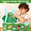 Dr.meter 3 in 1 Toddler Harness Leash + 8.2ft Anti Lost Wrist Link, Cute Dinosaur Kids Safety Harness Tether with Key Lock, Child Protective Leashes While Walking for Outdoor Activity Keep Kids Close view 2