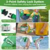 Dr.meter 3 in 1 Toddler Harness Leash + 8.2ft Anti Lost Wrist Link, Cute Dinosaur Kids Safety Harness Tether with Key Lock, Child Protective Leashes While Walking for Outdoor Activity Keep Kids Close view 3