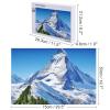 1000 PCS Jigsaw Puzzle for Adults Personalized Picture Puzzle Beautiful Snow Mountain2 Customized Wooden Puzzle for Family, Birthday, Wedding, Game Nights Gifts Animal Puzzle view 2