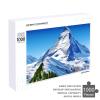 1000 PCS Jigsaw Puzzle for Adults Personalized Picture Puzzle Beautiful Snow Mountain2 Customized Wooden Puzzle for Family, Birthday, Wedding, Game Nights Gifts Animal Puzzle view 4