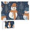 1000 PCS Jigsaw Puzzle for Adults Personalized Picture Puzzle Snowman Wearing Hat Customized Wooden Puzzle for Family, Birthday, Wedding, Game Nights Gifts Animal Puzzle view 1