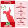 Dinosaur Birthday Decoration, 3D Detail Mini Bubble Wands Bulk 32 Pack, Neon Dino Party Favors Supplies for Kids, Pinata Filler Goody Bag Stuffers, Carnival Prizes, Treasure Box Toys Gift for Girl Boy view 2