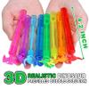 Dinosaur Birthday Decoration, 3D Detail Mini Bubble Wands Bulk 32 Pack, Neon Dino Party Favors Supplies for Kids, Pinata Filler Goody Bag Stuffers, Carnival Prizes, Treasure Box Toys Gift for Girl Boy view 3