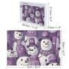 1000 PCS Jigsaw Puzzle for Adults Personalized Picture Puzzle Purple Snowman Pattern Customized Wooden Puzzle for Family, Birthday, Wedding, Game Nights Gifts Animal Puzzle view 2