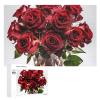 1000 PCS Jigsaw Puzzle for Adults Personalized Picture Puzzle Red Flowers in Vase Customized Wooden Puzzle for Family, Birthday, Wedding, Game Nights Gifts Animal Puzzle view 1